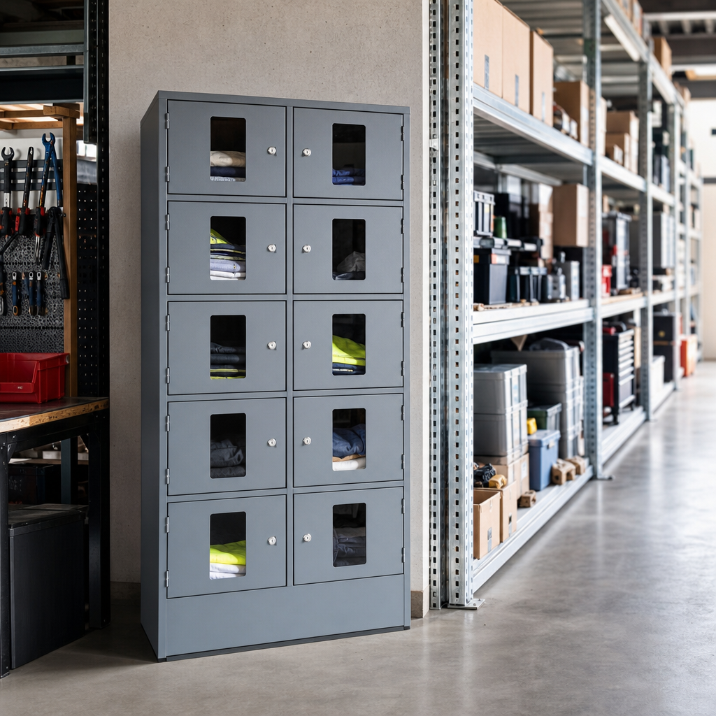 Garment Dispensing Steel Laundry Locker with 10 Doors