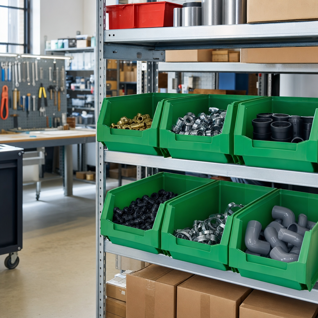 Green 12.8 Litre Plastic Picking Bin