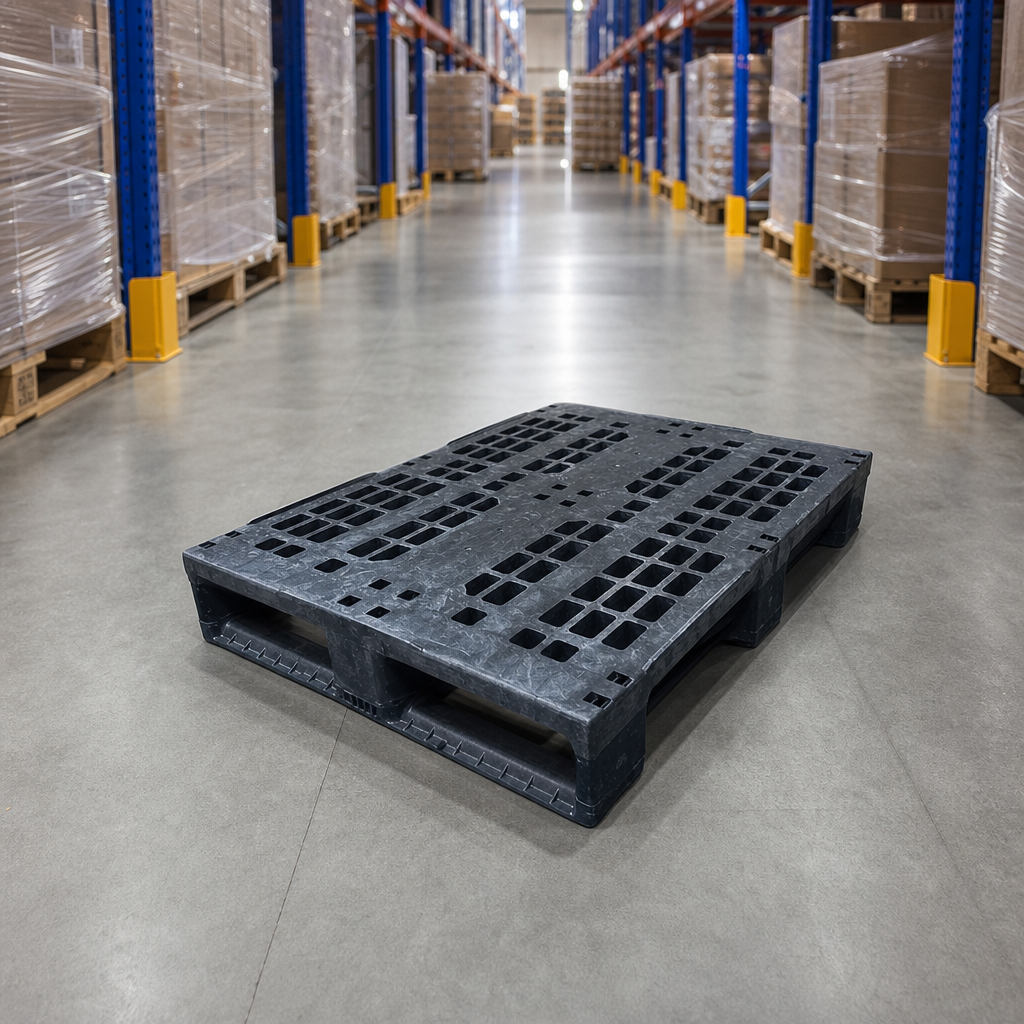 Grey Euro Plastic Pallet 800 x 600mm