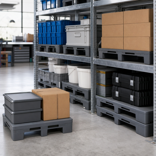 Grey Euro Plastic Pallet 800 x 600mm