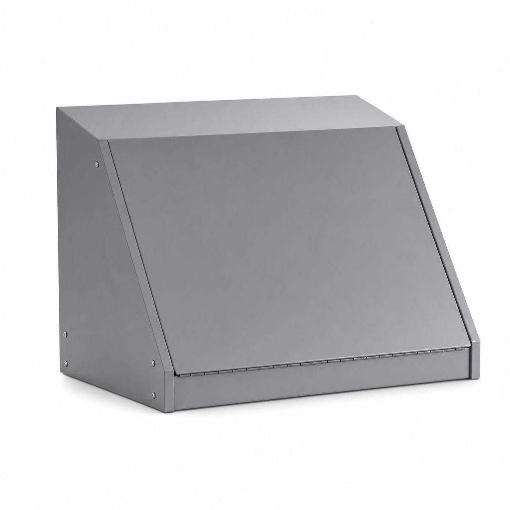 Grey Steel COSHH Cabinet Sloping Top Accessory