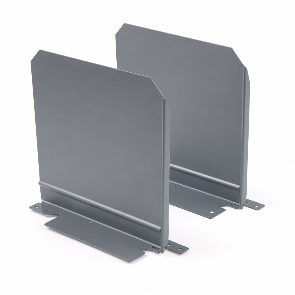 Grey Steel Shelf Dividers for Medium Duty Shelving