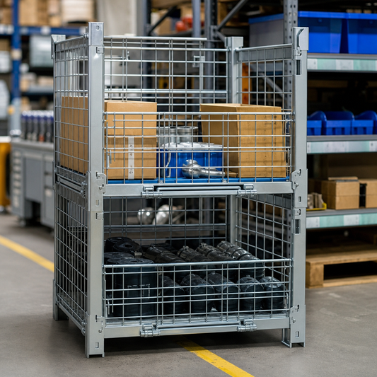 Half Euro Pallet Wire Hypacage Stillage