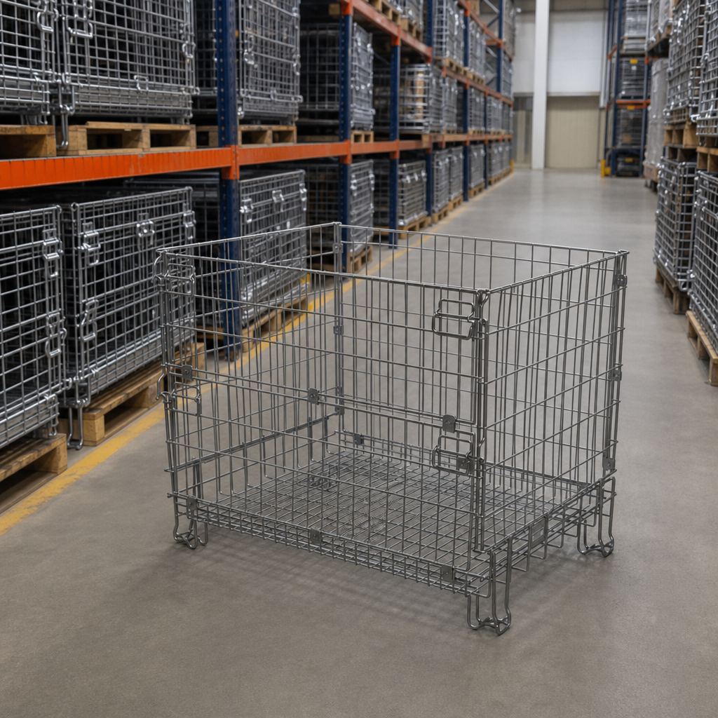 Half Euro Pallet Wire Hypacage Stillage