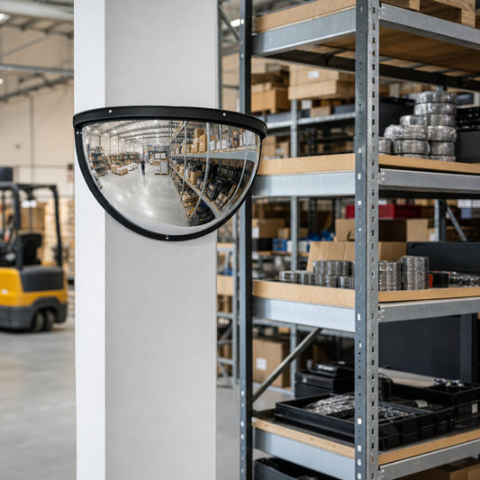 Half-Hemisphere Outdoor Convex Safety Mirror
