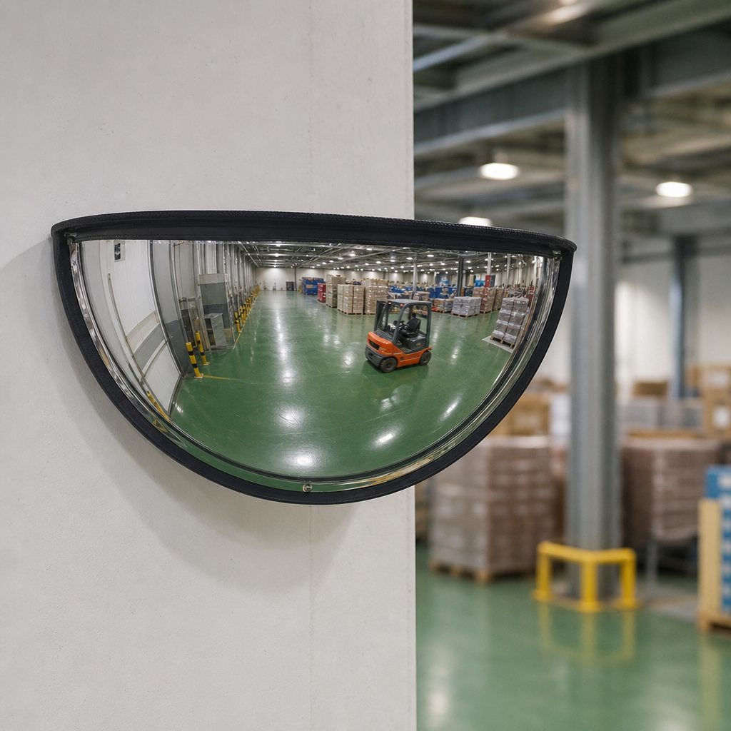 Half-Hemisphere Outdoor Convex Safety Mirror