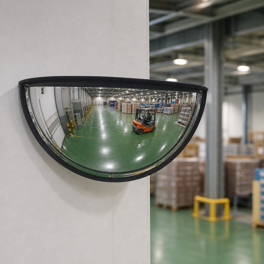 Half-Hemisphere Outdoor Convex Safety Mirror