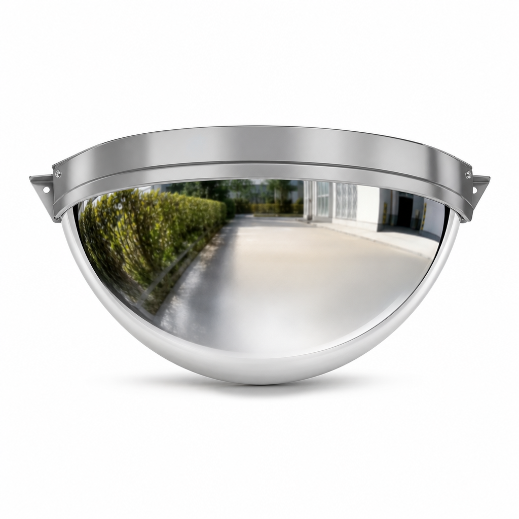 Half-Hemisphere Outdoor Convex Safety Mirror