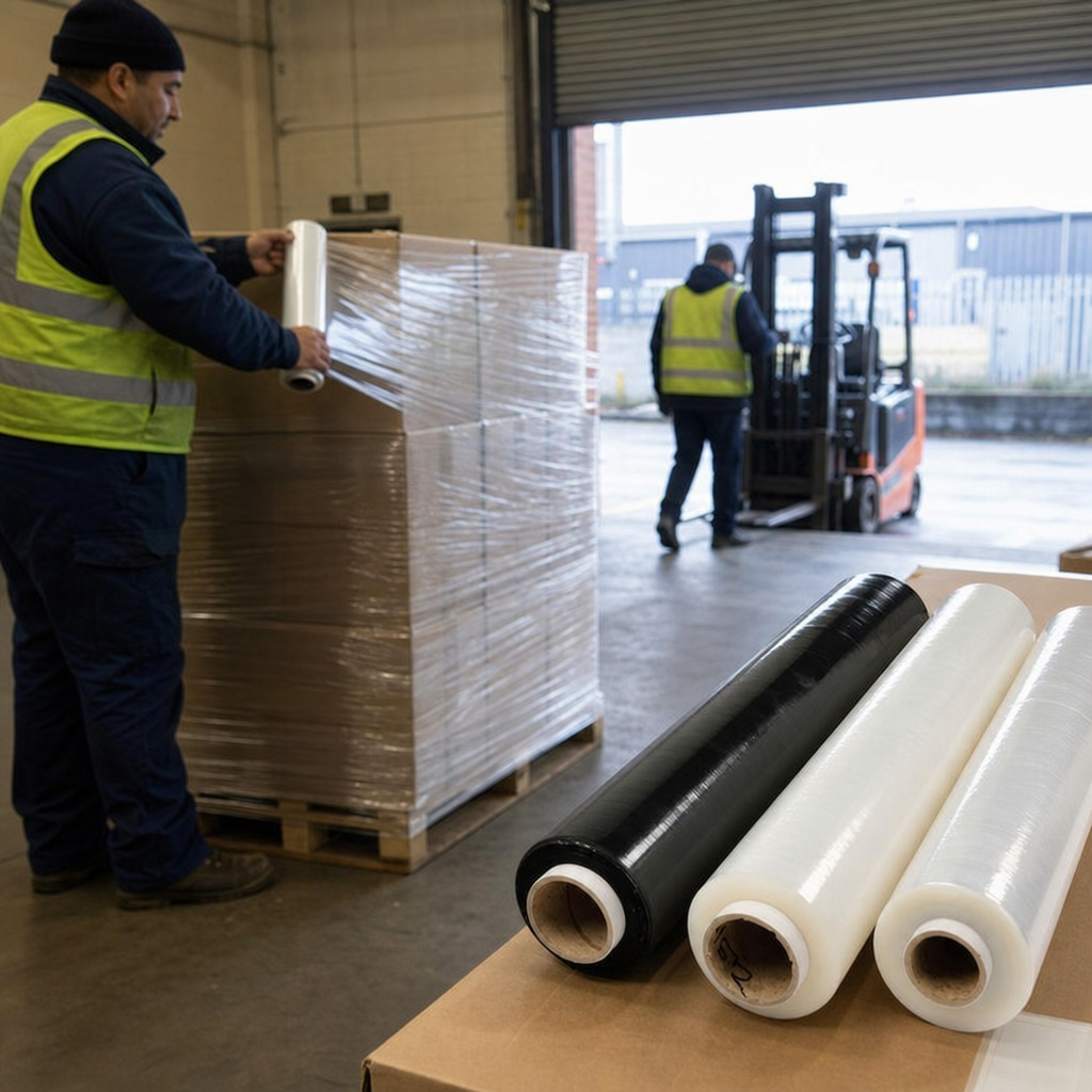 Hand Applied Stretch Film Rolls for Pallet Wrapping (Pack of 6)