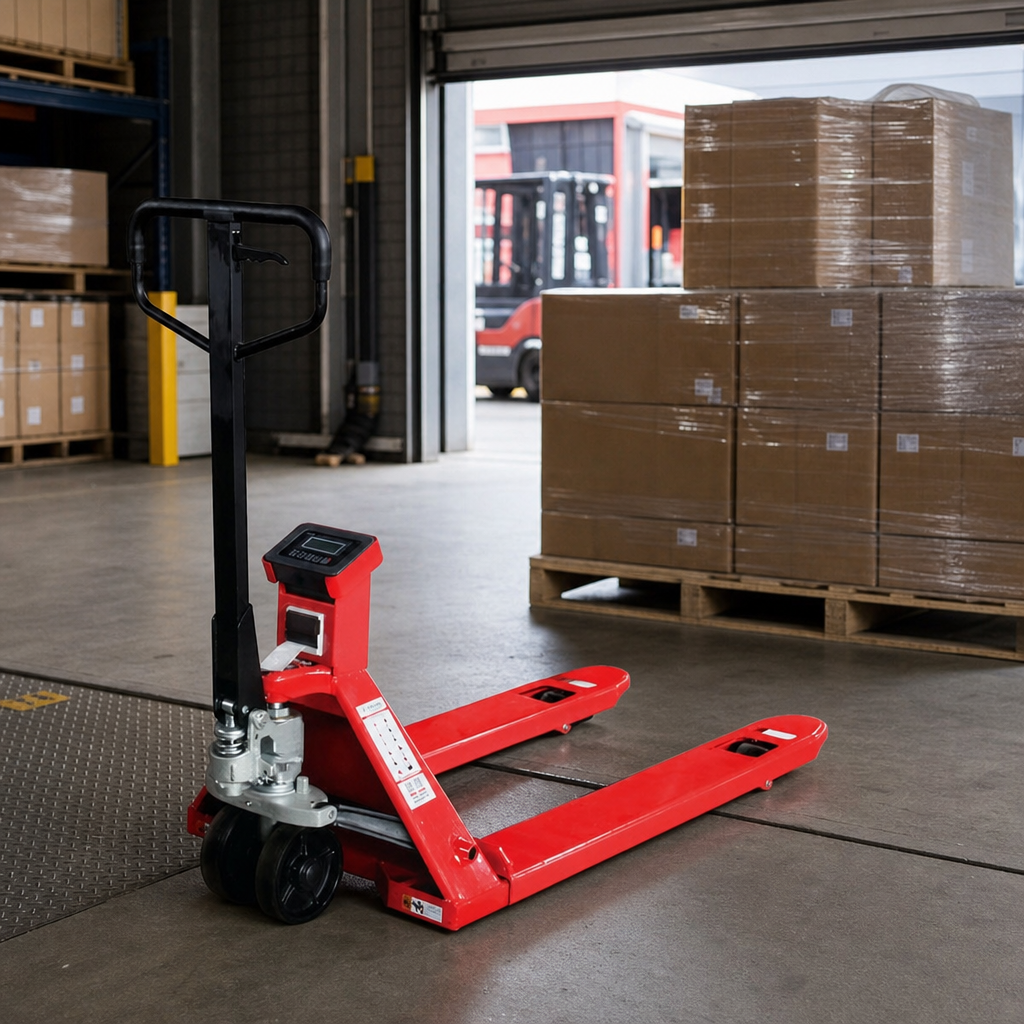 Hand Pallet Truck with Electric Weigh Scales and Printer 2000kg