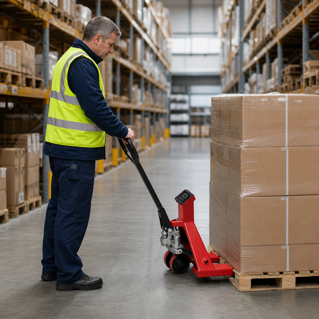 Hand Pallet Truck with Electronic Weighing Scales 2000kg