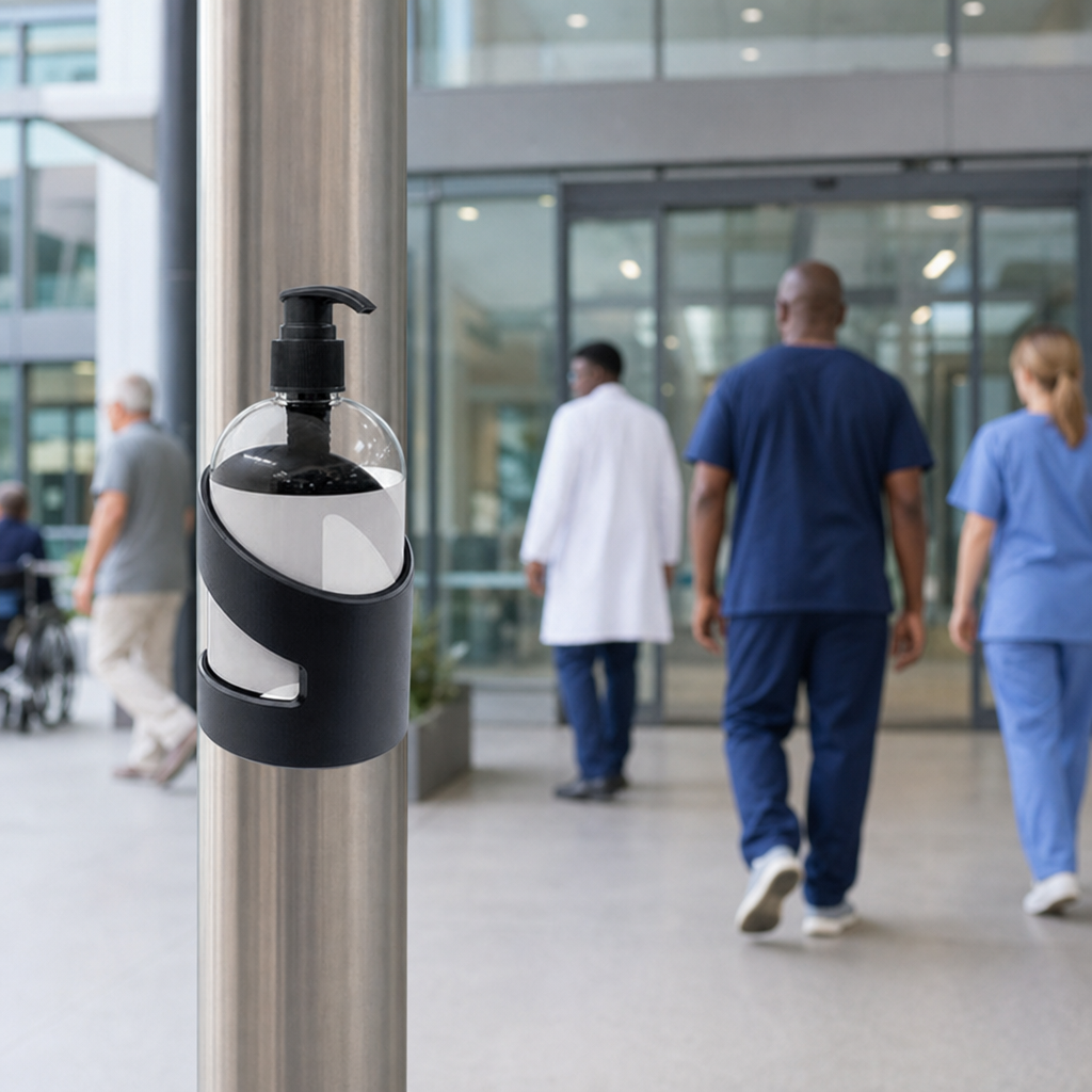 Hand Sanitiser Dispenser Post Bracket