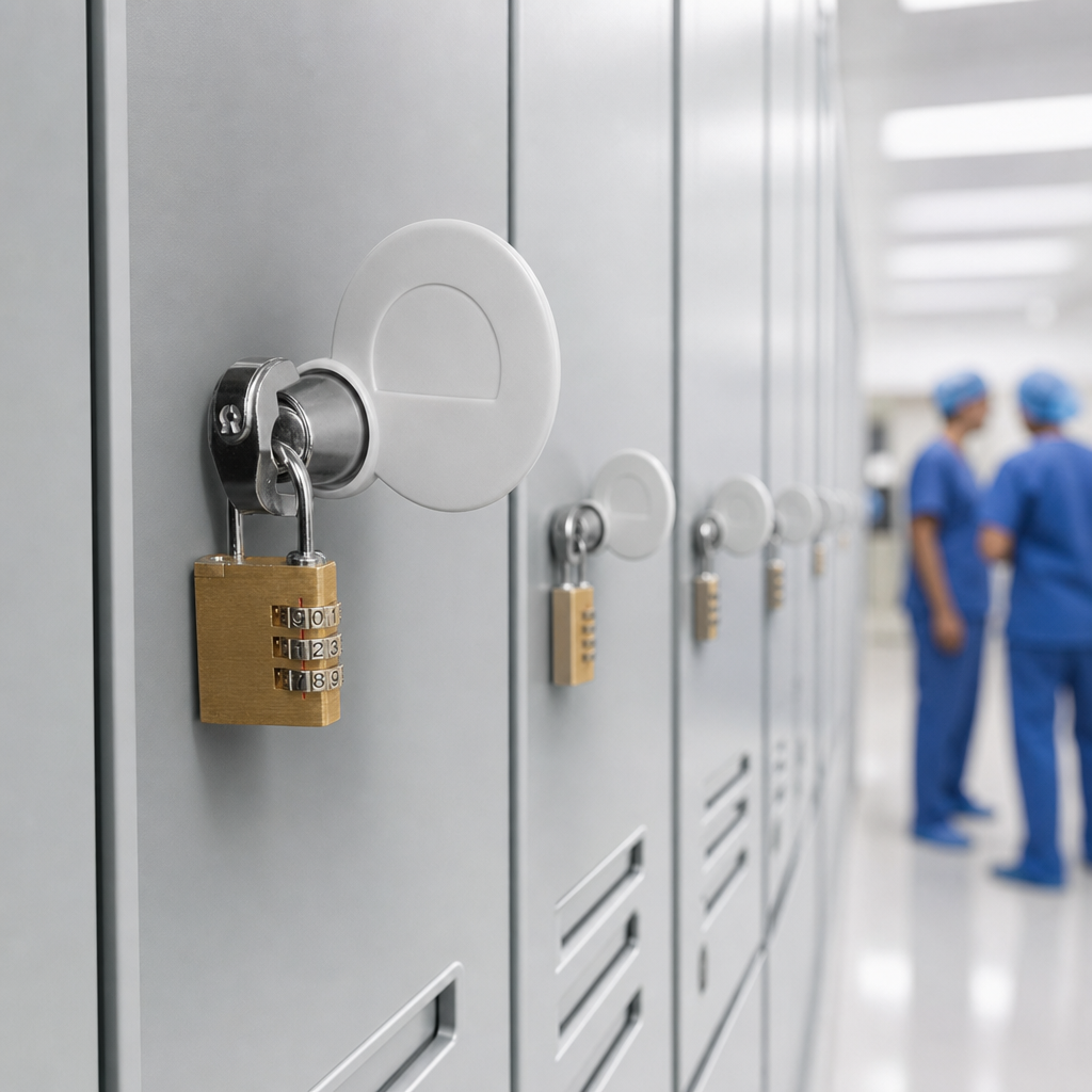 Hasp Lock for Antibacterial Lockers
