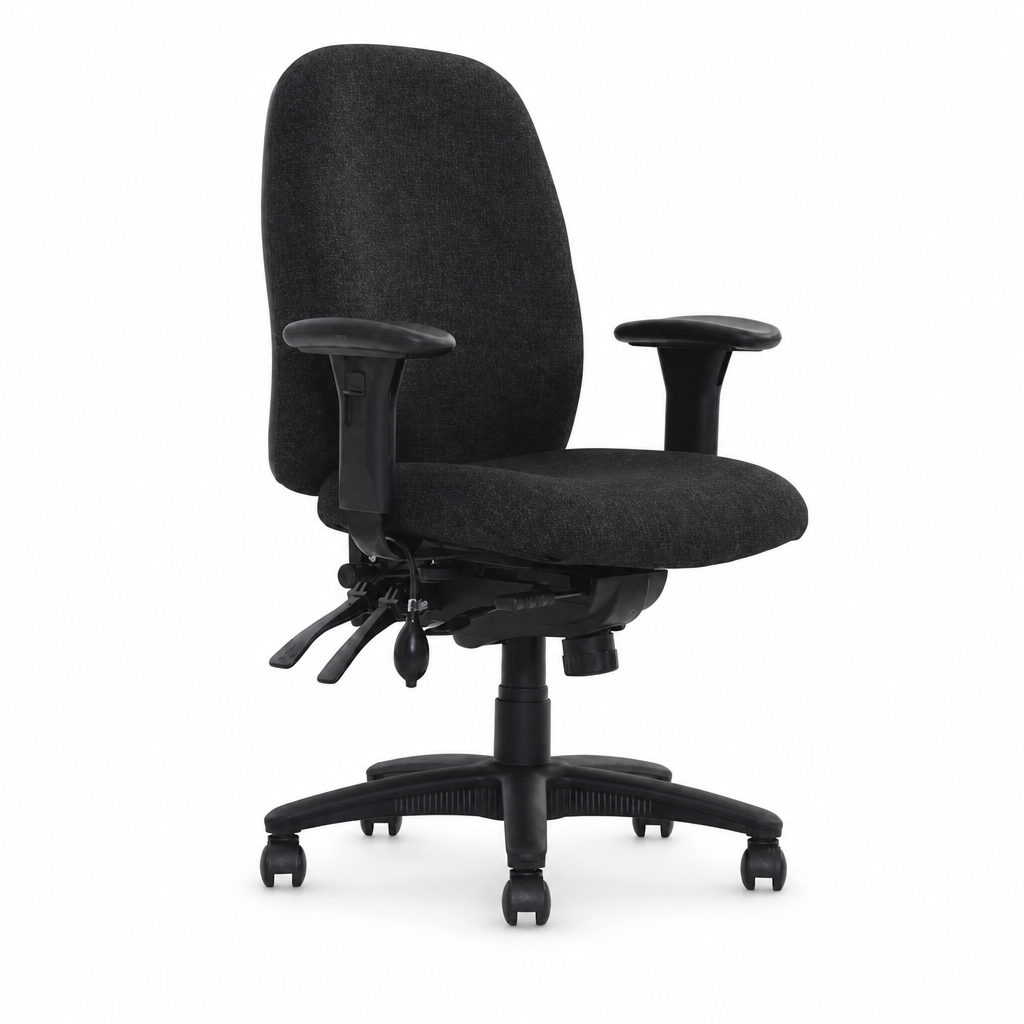 Heavy Duty 24-Hour Adjustable Office Chair, Grey