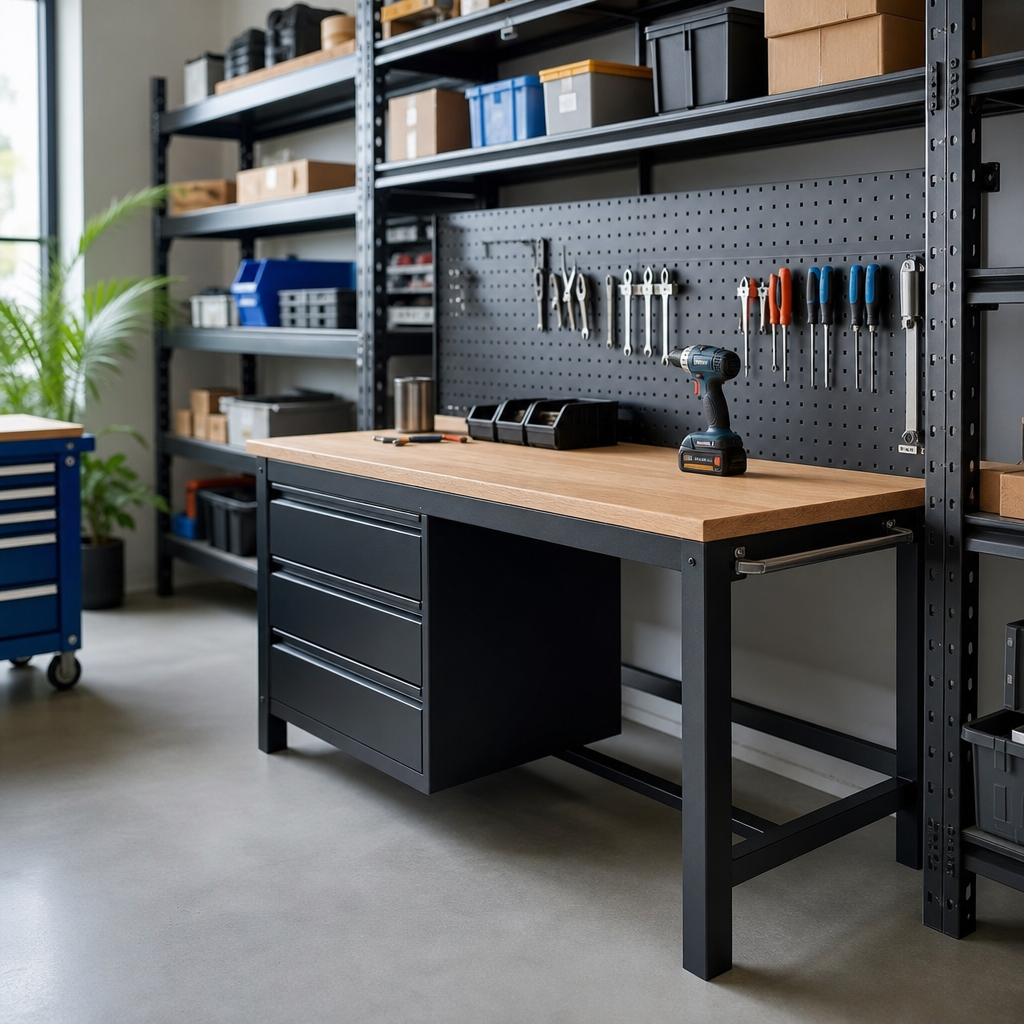 Heavy Duty 3-Drawer Wood Topped Workbench 1500 x 750mm