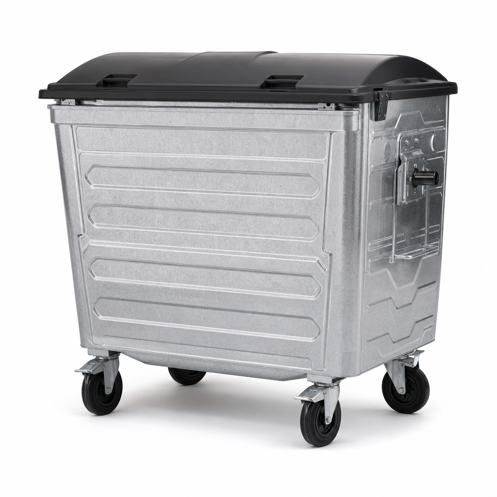 Heavy Duty 770L Four Wheel Wheelie Bin