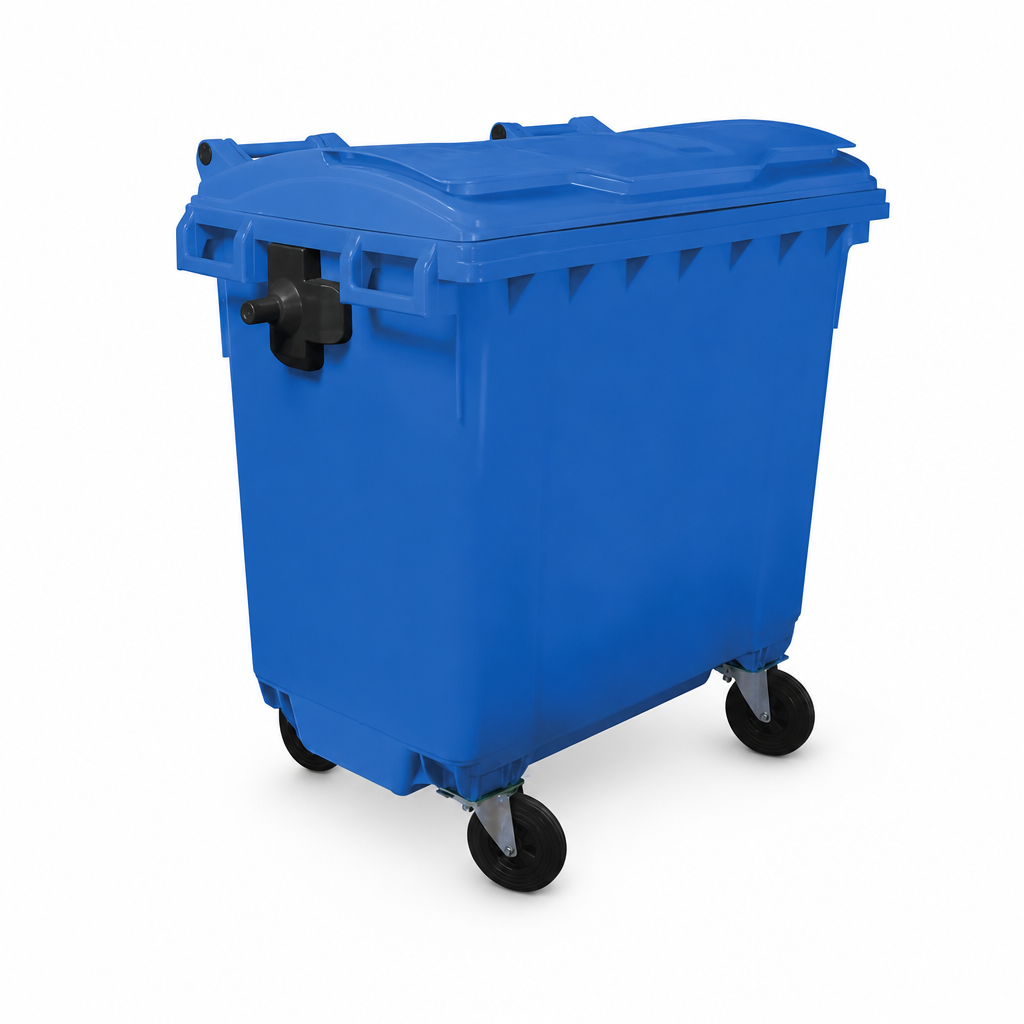 Heavy Duty 770L Four Wheel Wheelie Bin