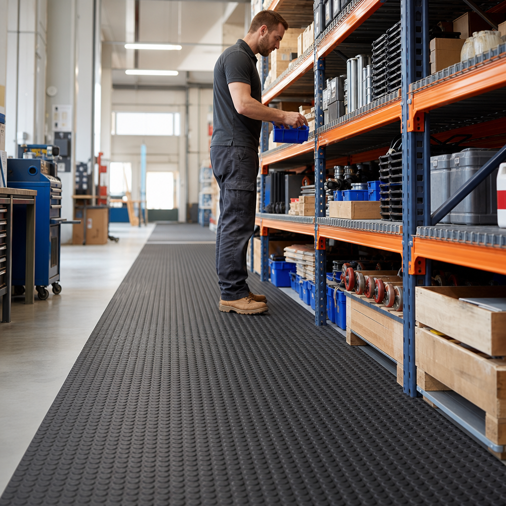 Heavy Duty Anti-Slip Safety Mats and Rolls
