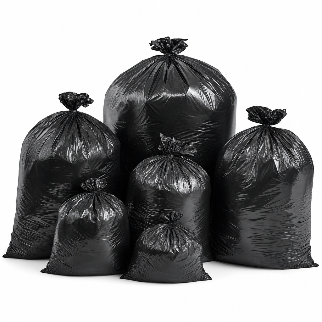 Heavy Duty Black Refuse Sacks 110–200L