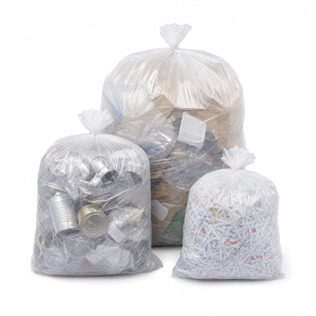 Heavy Duty Clear Bin Bags 30–110L