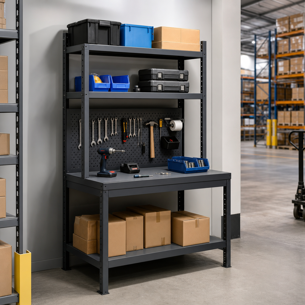 Heavy Duty Compact Steel Workstation