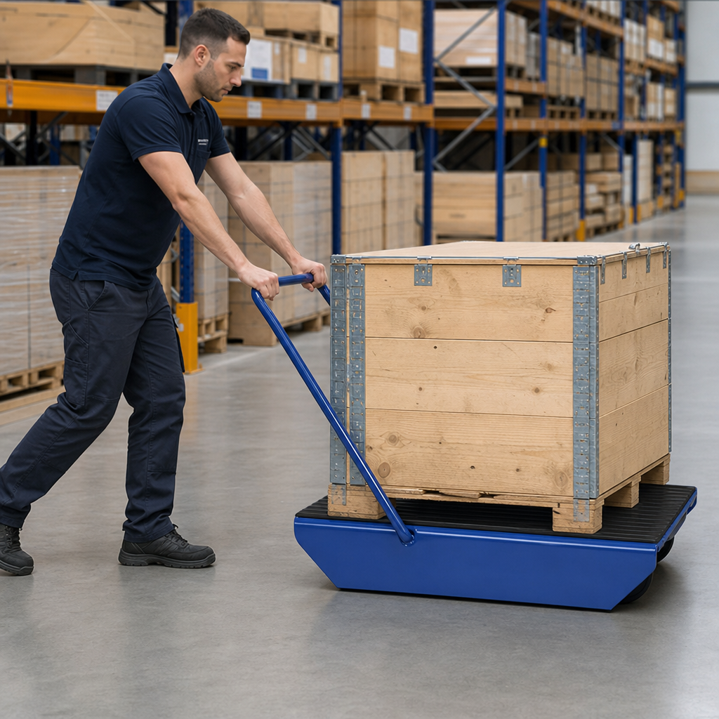 Heavy Duty Dolly with Swivel Rollers 1000kg Capacity