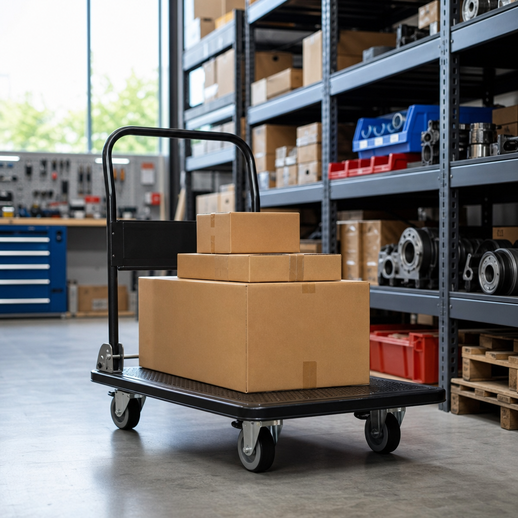 Heavy Duty Folding Steel Platform Truck 350kg Capacity