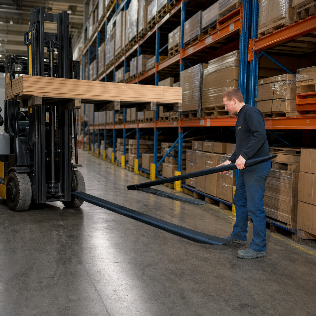 Heavy Duty Forklift Truck Fork Extensions