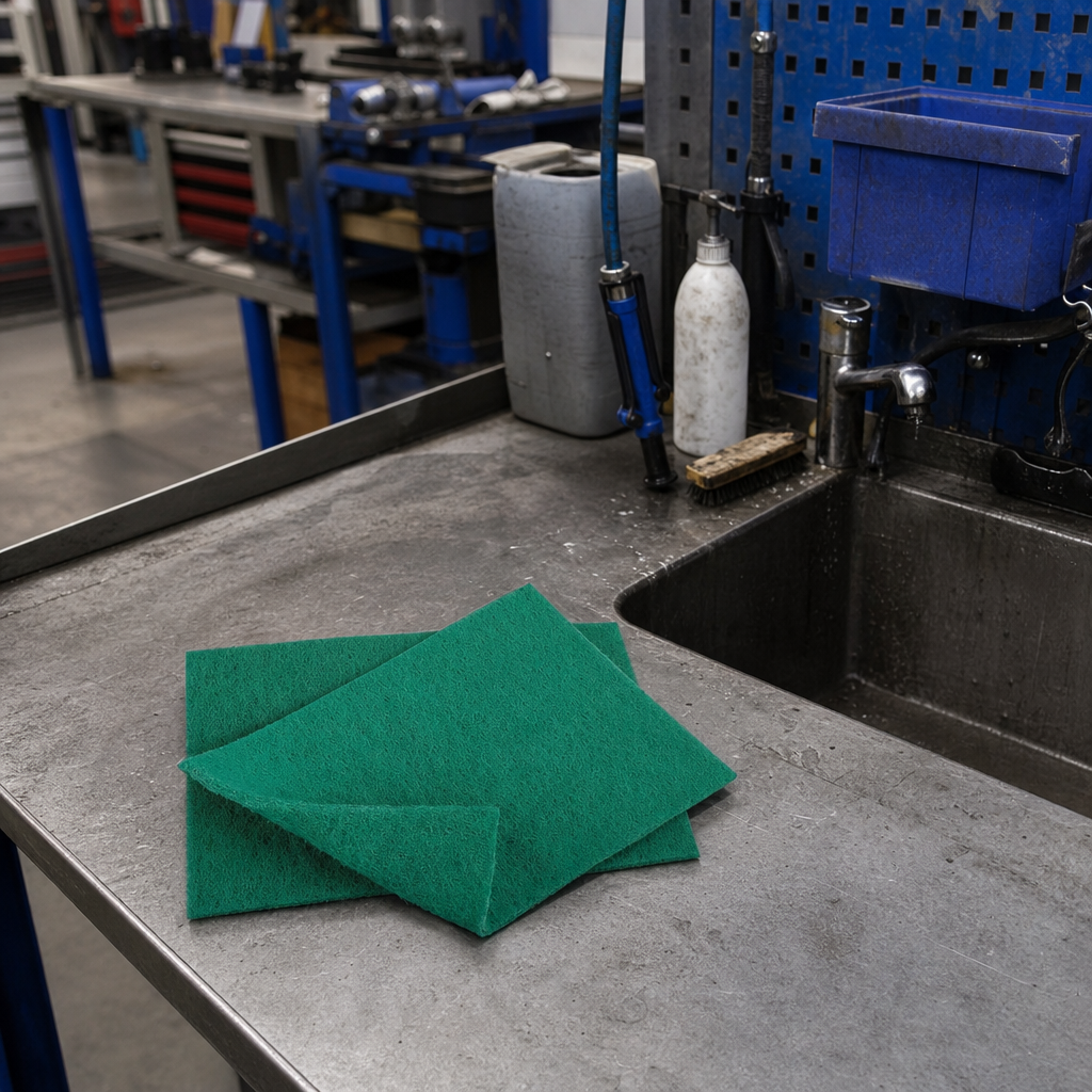 Heavy Duty Green Cleaning Scourer Pads Pack of 10