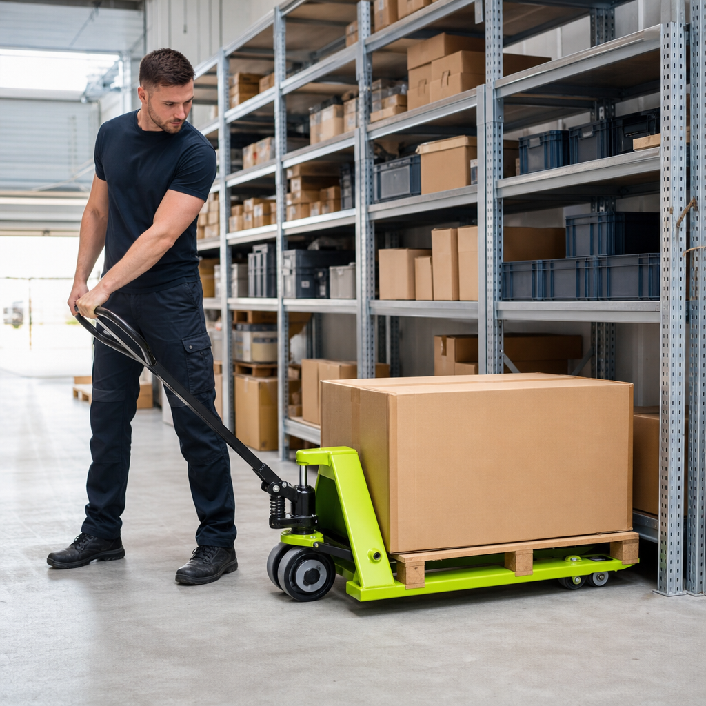 Heavy Duty Hand Pallet Truck with Tandem Load Wheels 2500kg