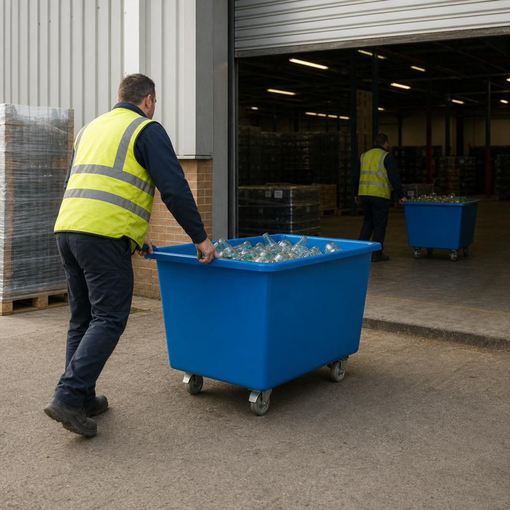 Heavy Duty Industrial Bottle Skip Waste Bins 270–650L