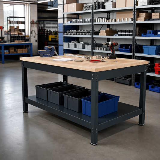 Heavy Duty Industrial Workbench with 840mm Height and 750mm Depth