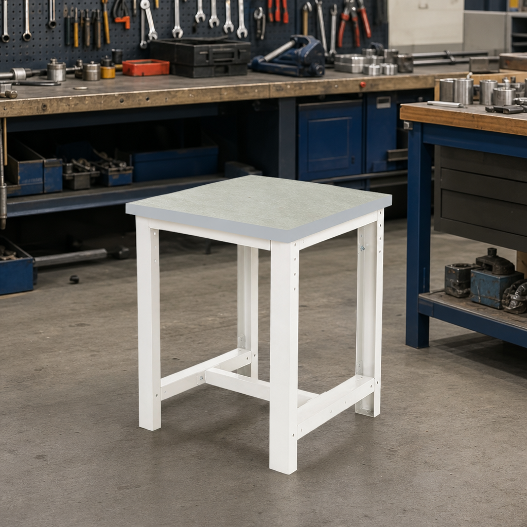 Heavy Duty Industrial Workbench with Lino Worktop 840x750x750mm