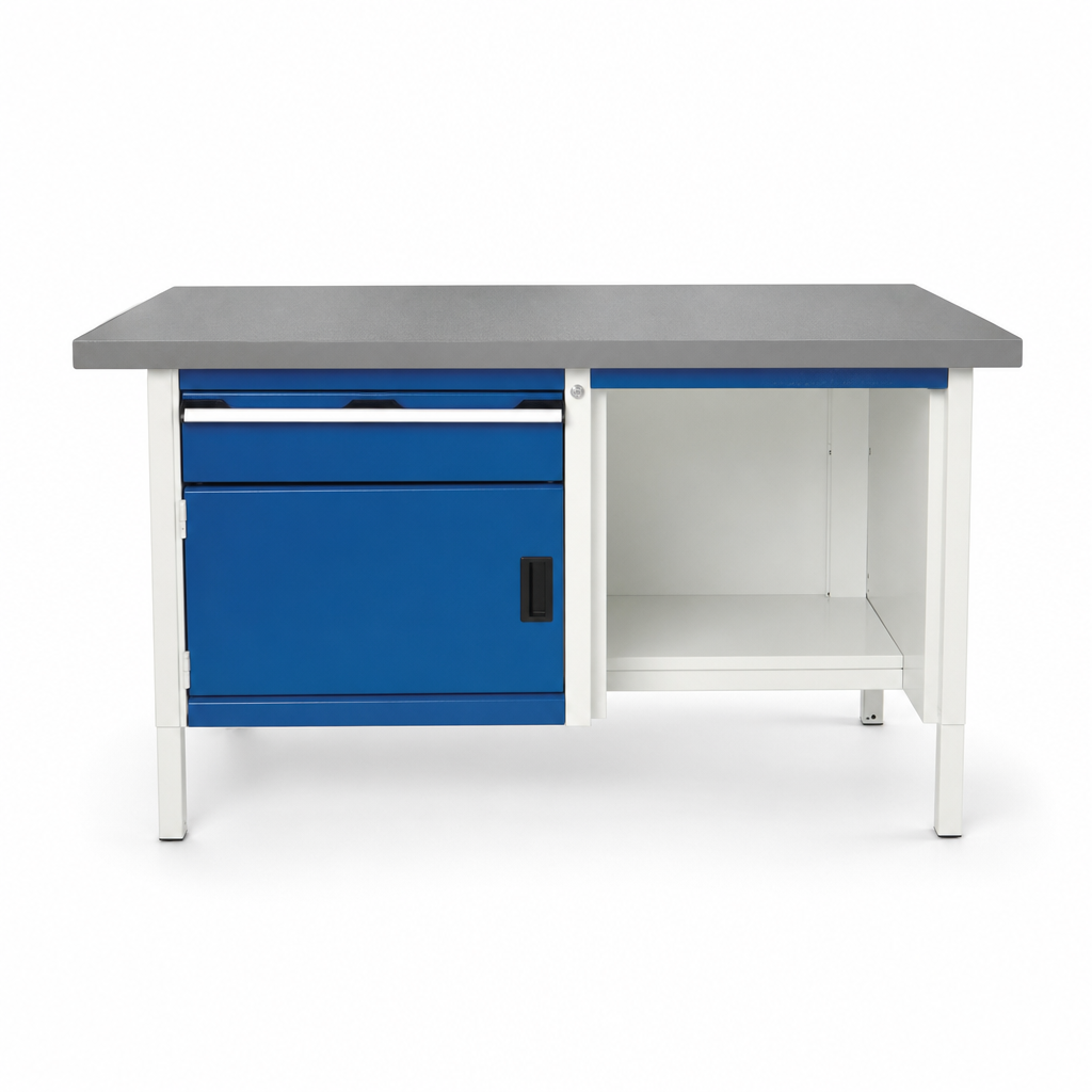 Heavy Duty Lino Workbench with Shelf and Drawer 840x1500x750mm