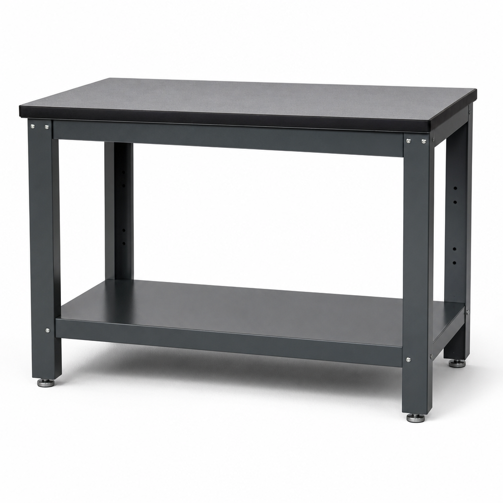 Heavy Duty Lino Worktop Workbench with Shelf 840x1500x900mm