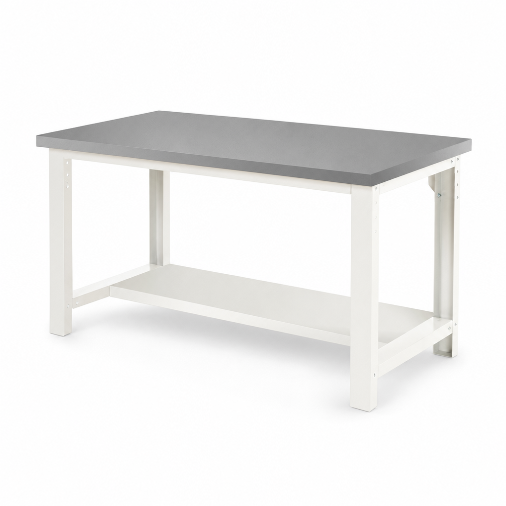 Heavy Duty Lino Worktop Workbench with Shelf 840x2000x900mm