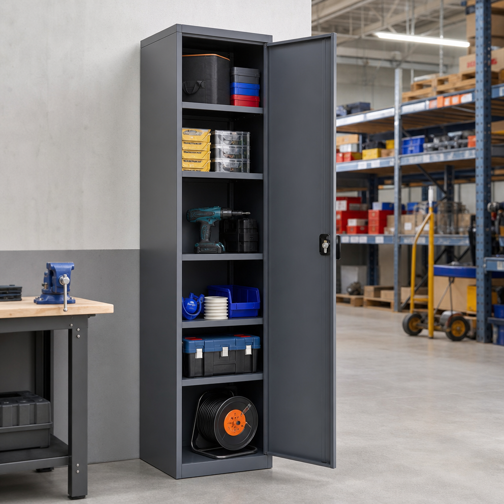 Heavy Duty Lockable Compartment Cupboard 1950 x 450mm