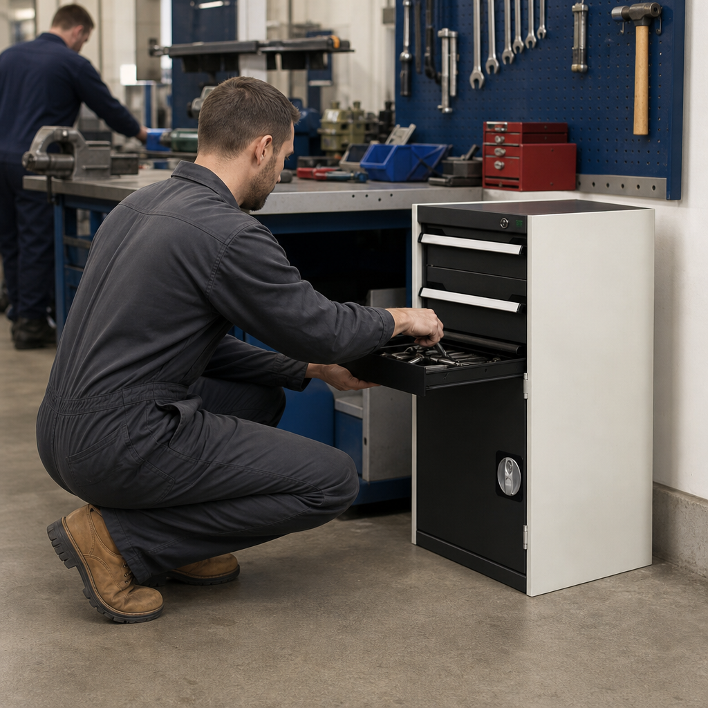 Heavy Duty Metal Tool Storage Cabinet with Drawers
