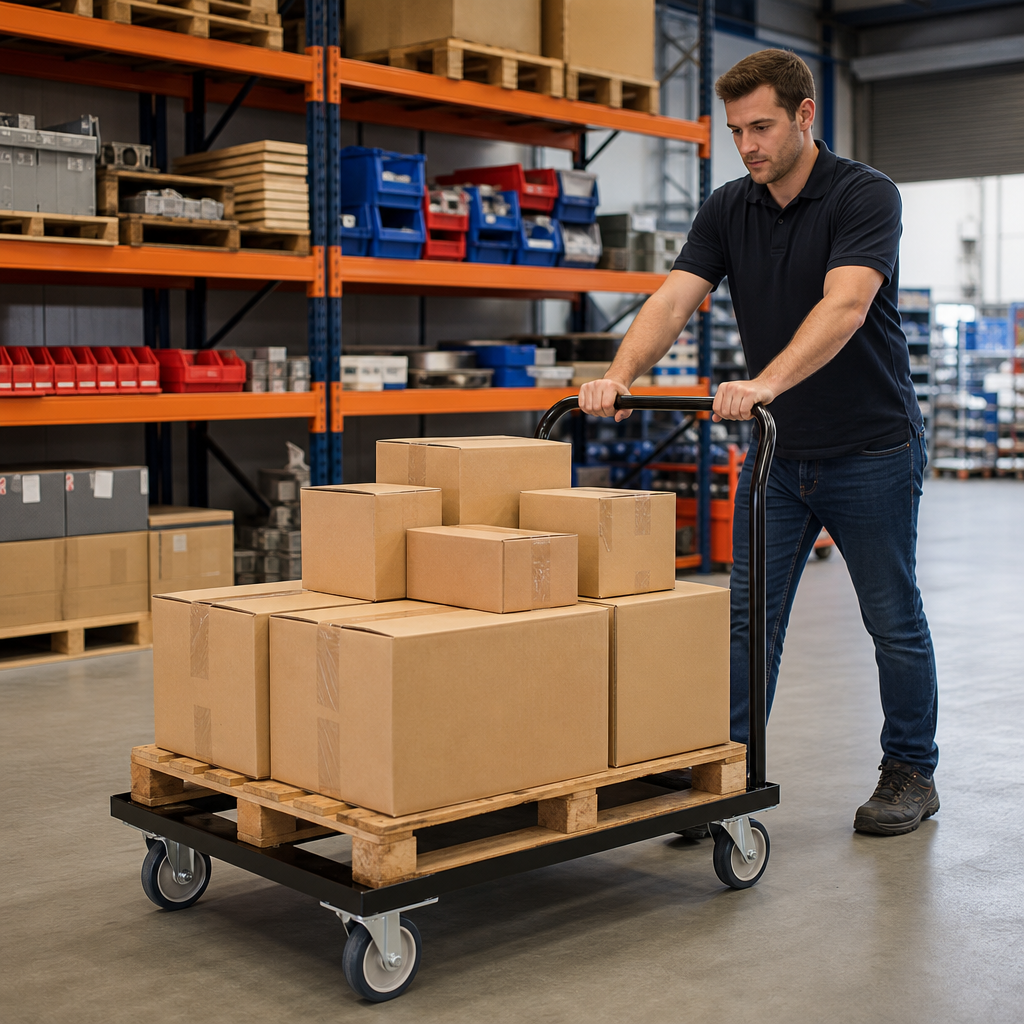 Heavy Duty Mobile Pallet Trolley Dolly 1200kg Capacity
