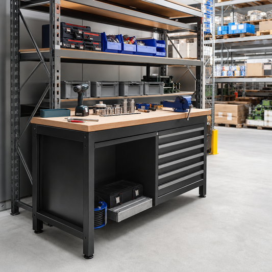 Heavy Duty MPX Top Workbench with 5-6 Drawer Storage 2000mm