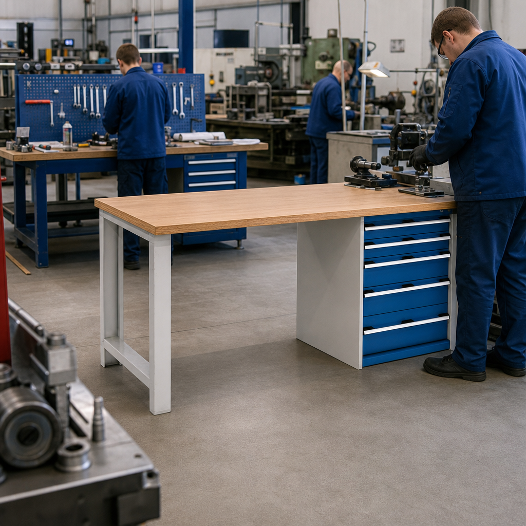 Heavy Duty MPX Top Workbench with 5-6 Drawer Storage 2000mm