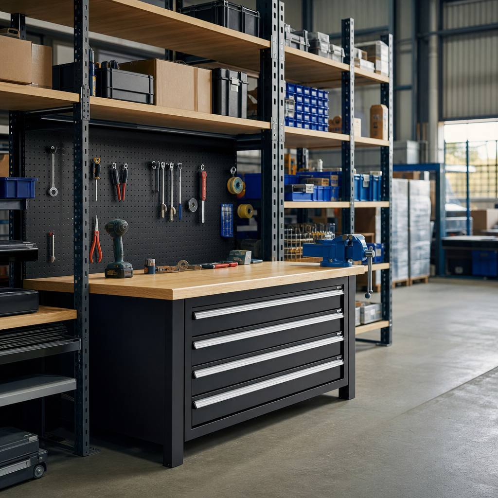 Heavy Duty MPX Top Workbench with 5-6 Drawers 1500mm
