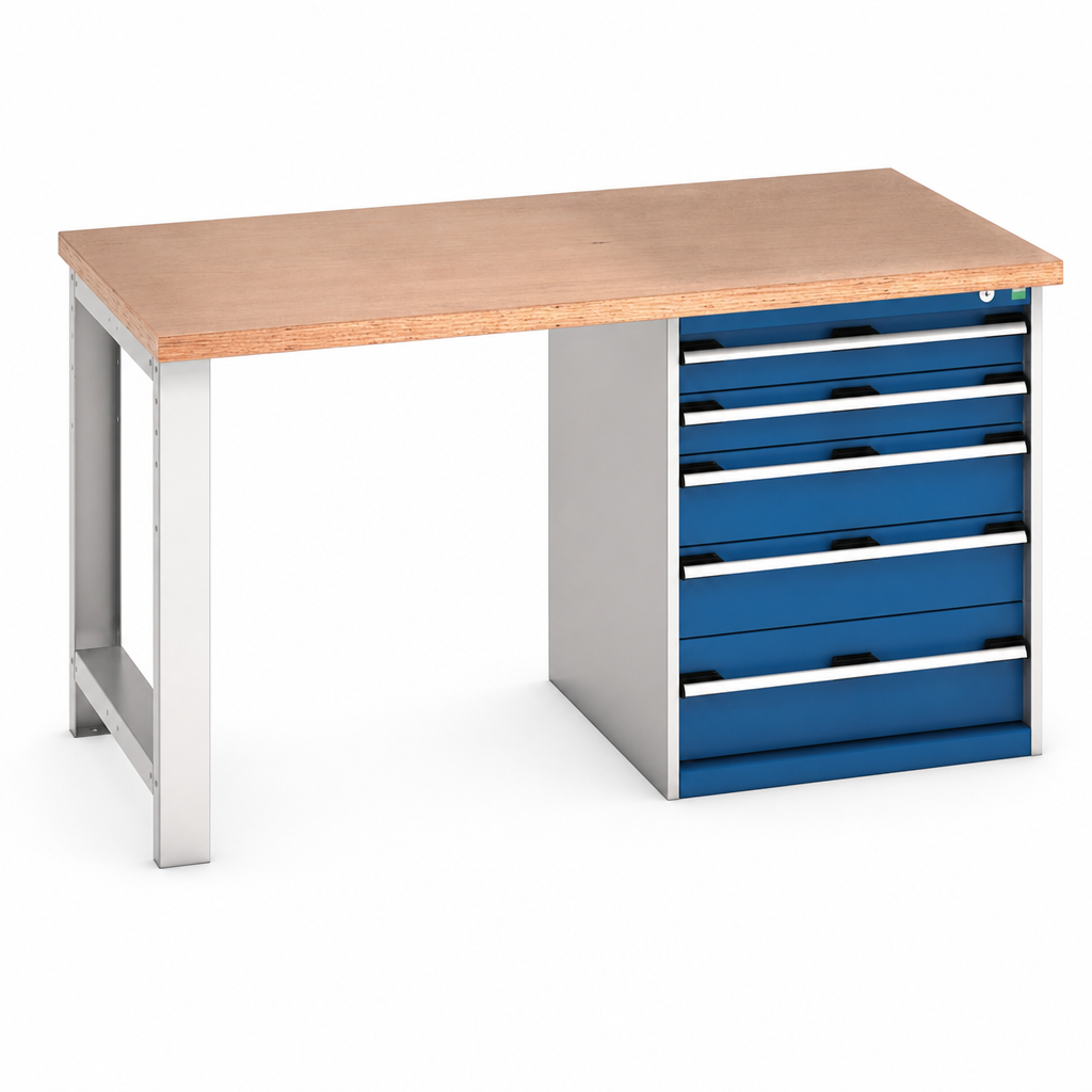 Heavy Duty MPX Top Workbench with 5-6 Drawers 1500mm