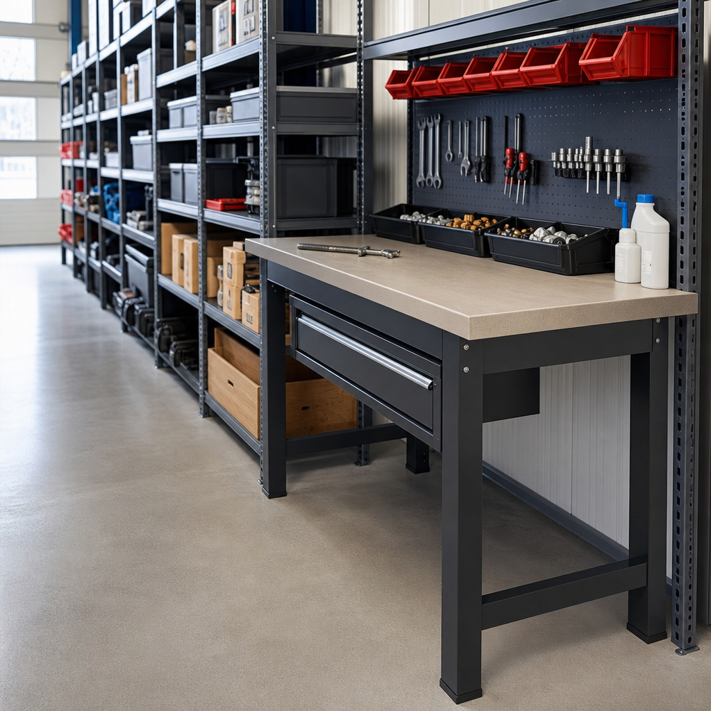 Heavy Duty MPX Top Workbench with Drawer 910 x 1500 x 600mm