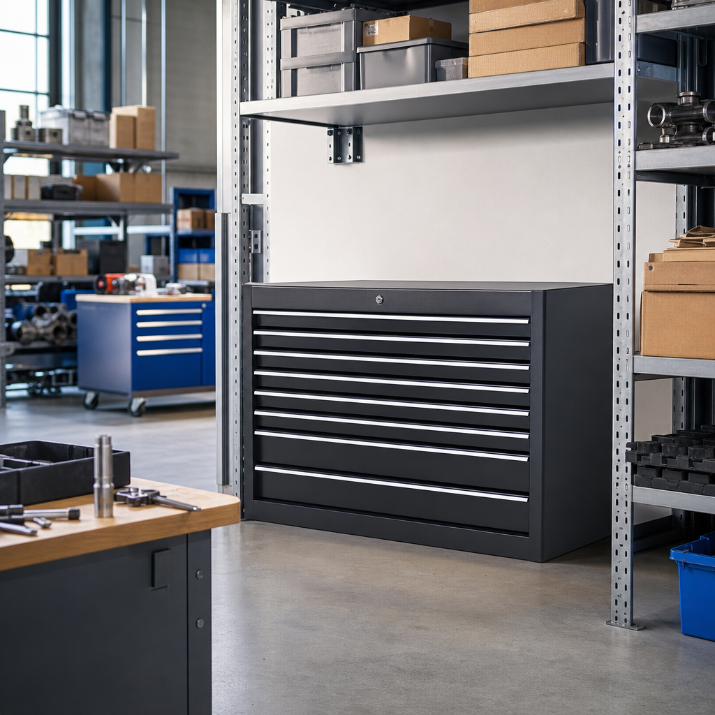 Heavy Duty Multi Drawer Tool Storage Cabinet 1200x650x525mm
