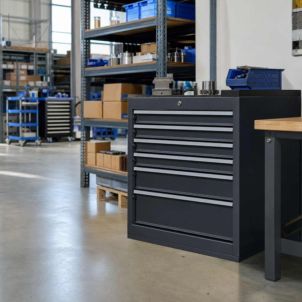 Heavy Duty Multi Drawer Tool Storage Cabinet 600x800x750mm