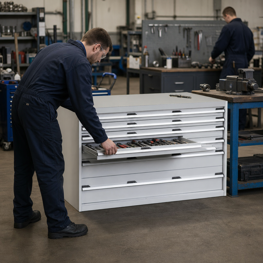 Heavy Duty Multi Drawer Tool Storage Cabinet 800x1300x750mm