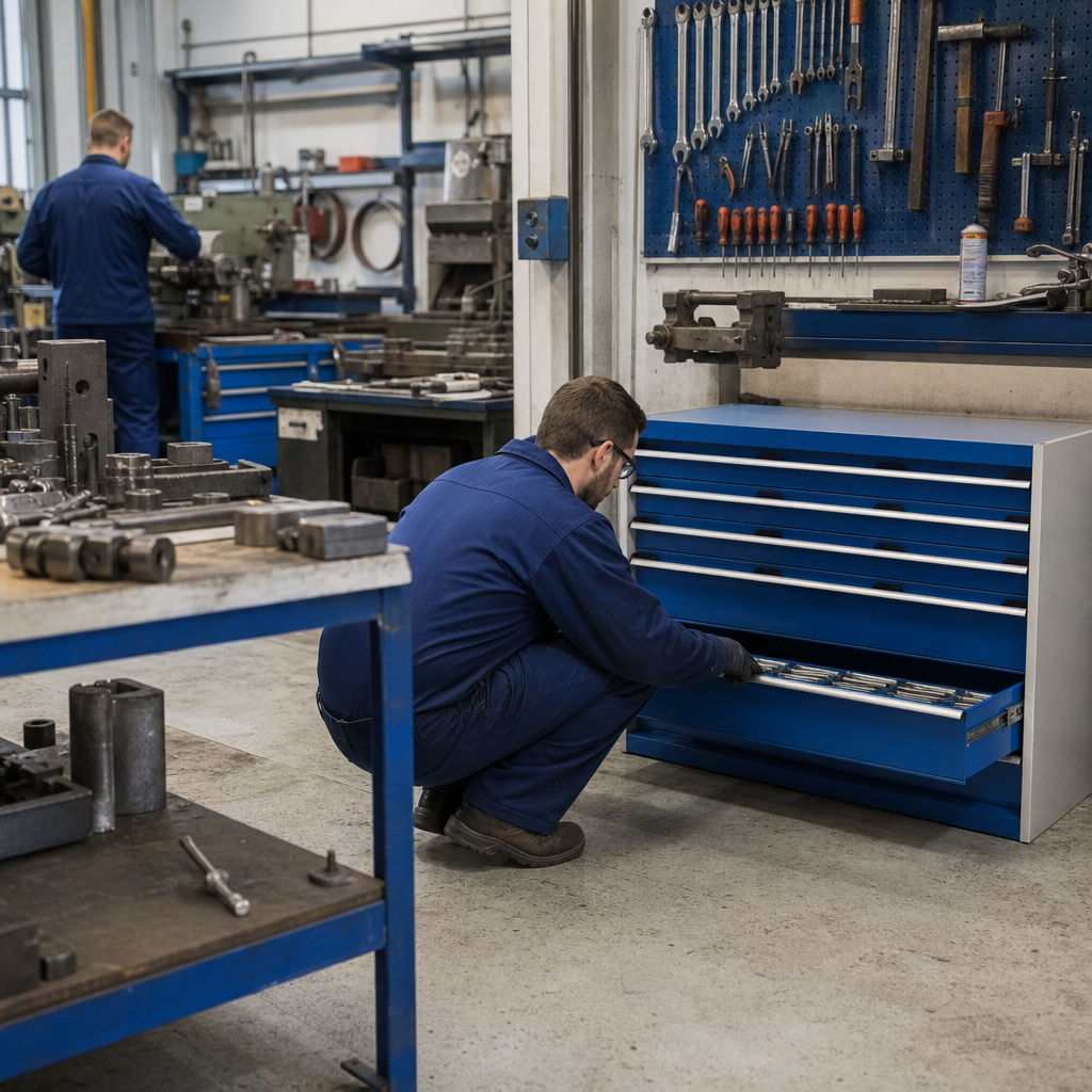 Heavy Duty Multi Drawer Tool Storage Cabinet 900x1300x650mm