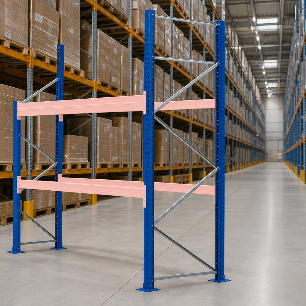 Heavy Duty Pallet Racking Upright Frames up to 8m