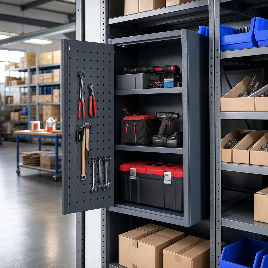 Heavy Duty Perforated Door Tool Cupboard 650 x 650mm